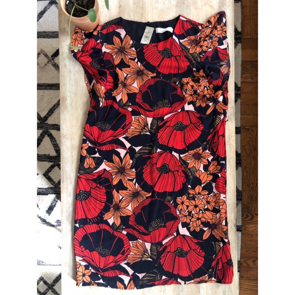 NWT Loft - Floral Dress - Petite Medium